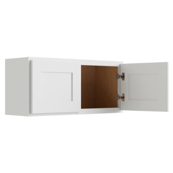 Cnc Cabinetry 33" W X 15" H Wall Cabinet, Luxor White