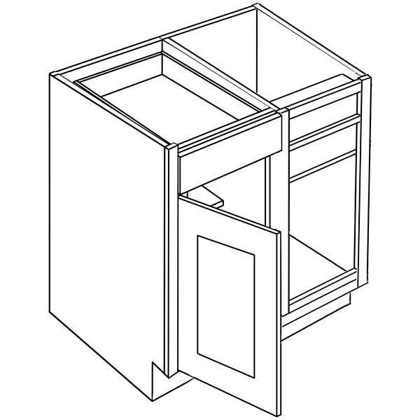 Cnc Cabinetry 36/39 Blind Base Cabinet (R), Country Oak