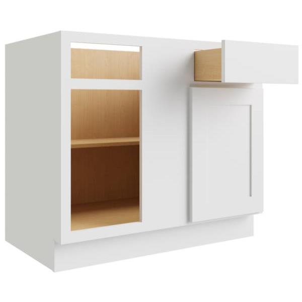 Cnc Cabinetry 36/39 Blind Base Cabinet (R), Luxor White