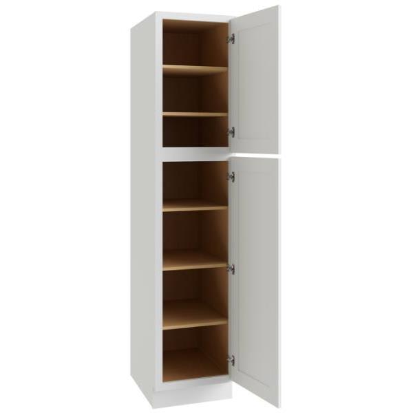 Cnc Cabinetry 84" H Single Door Utility Cabinet (L), Luxor White