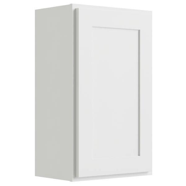 Cnc Cabinetry 12" W X 30" H 1 Door Wall Cabinet, Luxor White