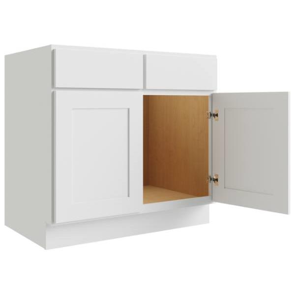 Cnc Cabinetry 30" W Sink Base Cabinet, Luxor White