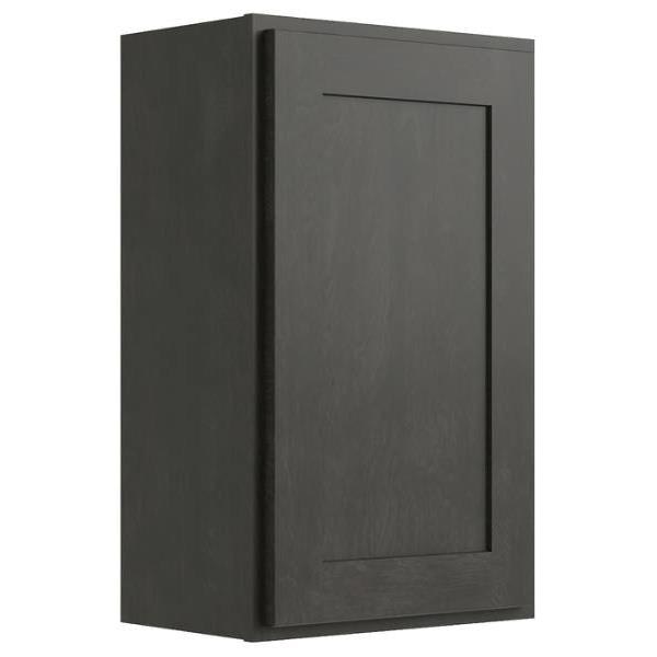 Cnc Cabinetry 21" W X 30" H 1 Door Wall Cabinet, Luxor Smoky Grey