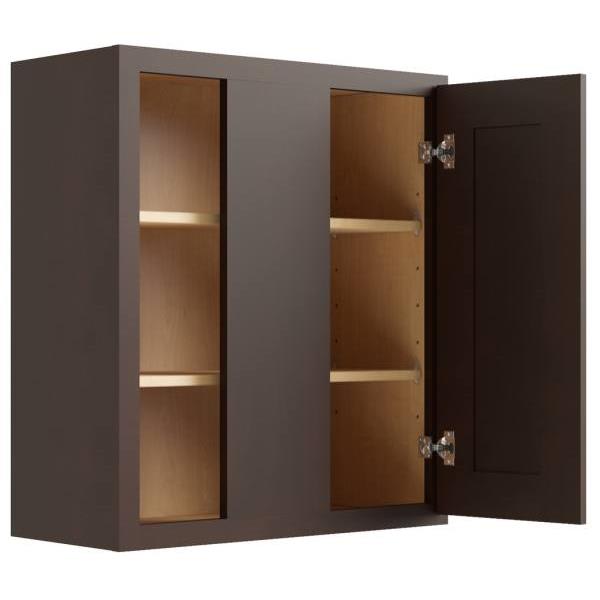 Cnc Cabinetry 30" High Blind Wall Cabinet, Luxor Espresso