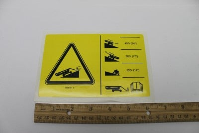 Genie Part # 160579GT – Decal, Symb, Slope Rating