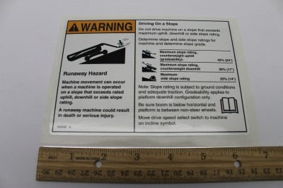 Genie Part # 160580GT – Decal, Word, Slope Rating