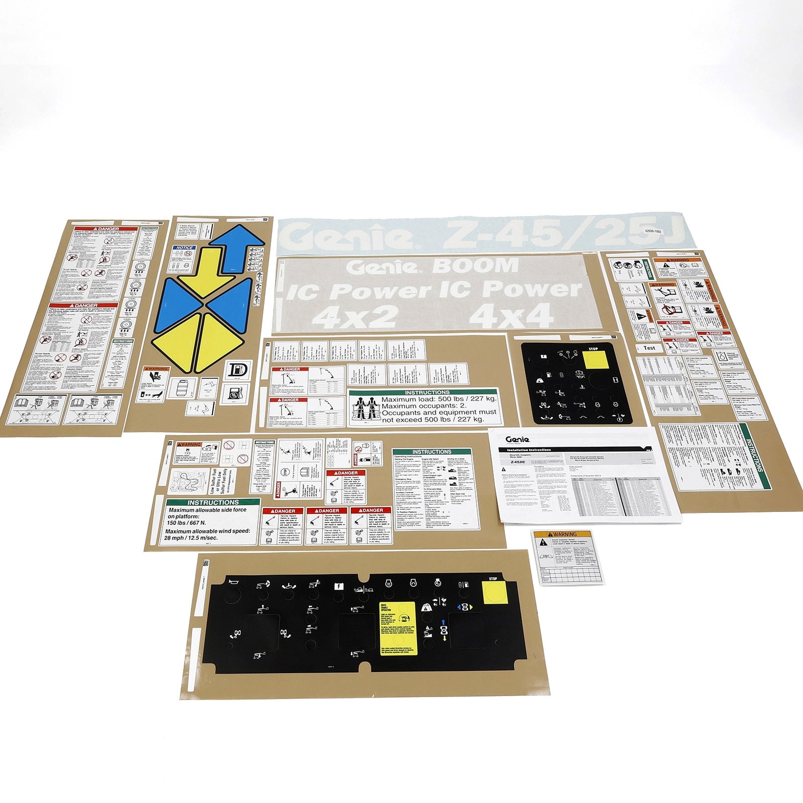 Genie Part # 162315GT – Decal Kit