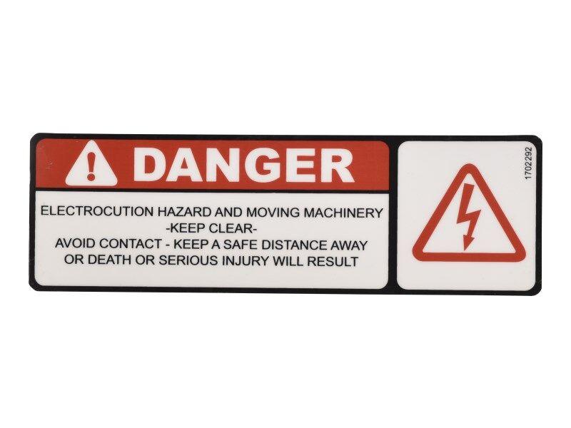 1702292 Decal, Electrocution Hazard | JLG