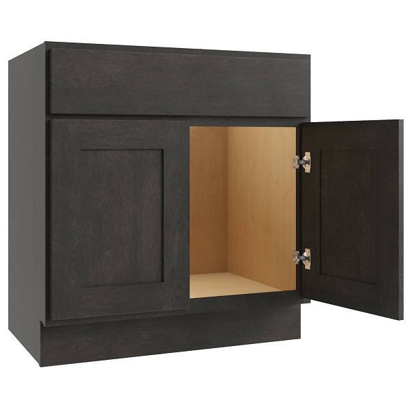 Cnc Cabinetry Luxor Smoky Grey Wall Cabinet 24w X 18h