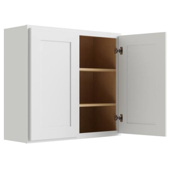 Cnc Cabinetry Luxor White Wall Cabinet 42w X 30h