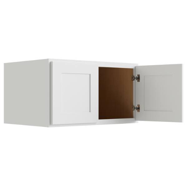 Cnc Cabinetry Luxor White Wall Cabinet, 24 Deep 30w X 18h