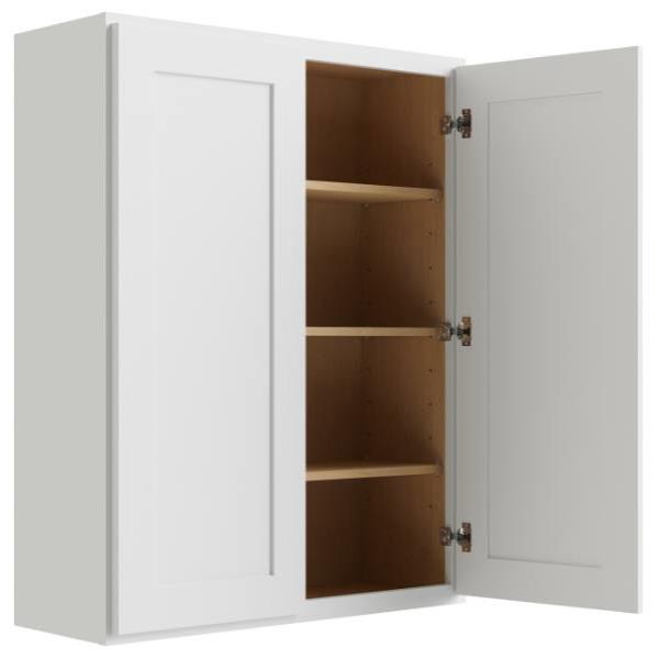 Cnc Cabinetry Luxor White Wall Cabinet 30w X 42h