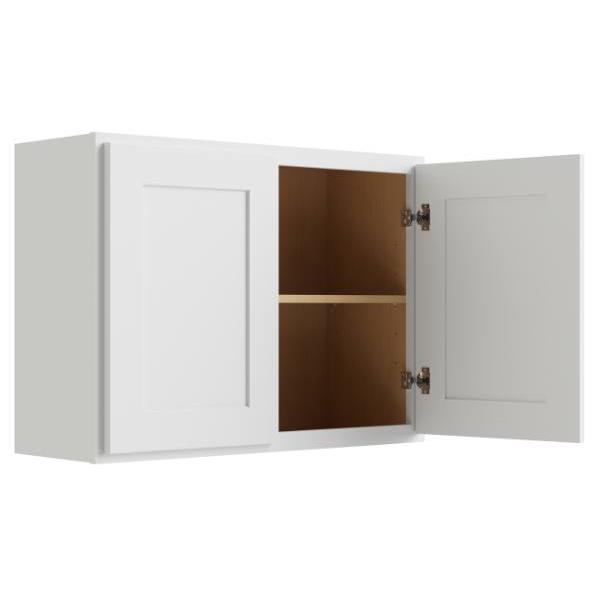 Cnc Cabinetry Luxor White Wall Cabinet 36w X 24h
