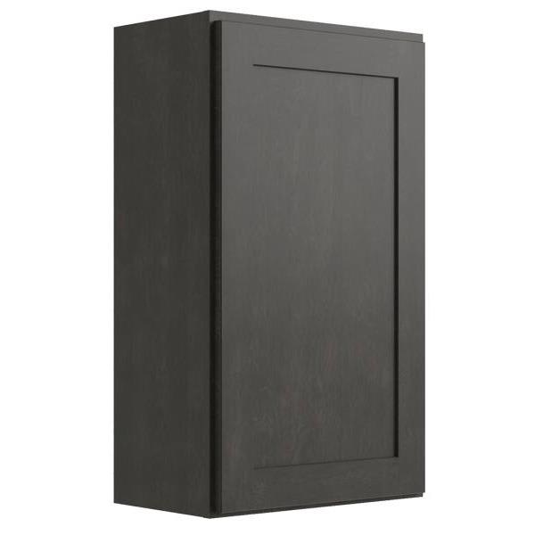 Cnc Cabinetry Luxor Smoky Grey Wall Cabinet 18w X 36h
