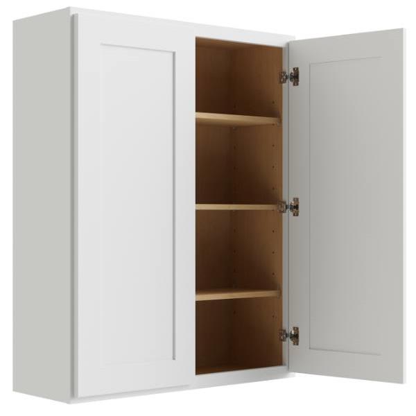 Cnc Cabinetry Luxor White Wall Cabinet 24w X 42h