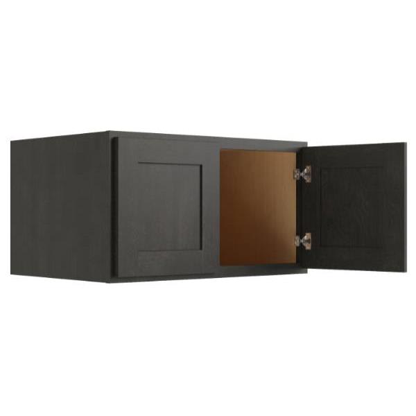 Cnc Cabinetry Luxor Smoky Grey Wall Cabinet 15 Deep 30w X 30h