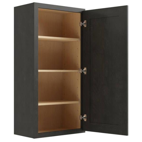 Cnc Cabinetry Luxor Smoky Grey Wall Cabinet 15w X 42h
