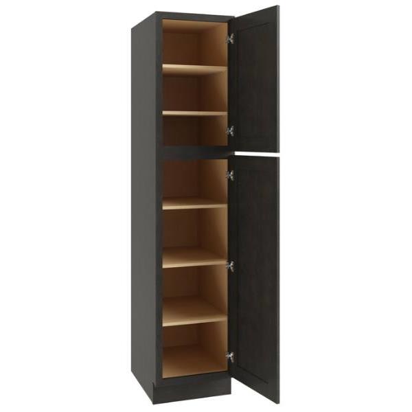 Cnc Cabinetry 18 X 90 In. Luxor Right Utility Cabinet (Smoky Grey)