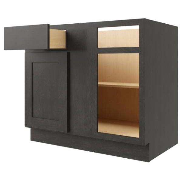 Cnc Cabinetry Luxor 33 X 34.5 In. Right Blind Base Cabinet (Smoky Grey)