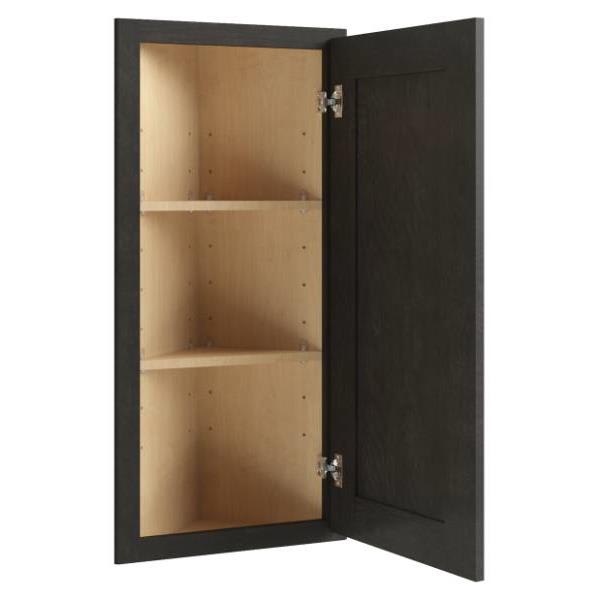 Cnc Cabinetry Luxor Smoky Grey Wall End Cabinet 12.25w X 42h