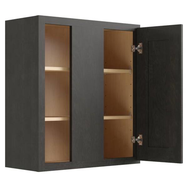 Cnc Cabinetry Luxor Smoky Grey Blind Wall Cabinet 39w X 30h