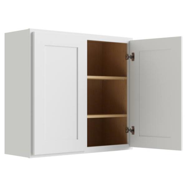 Cnc Cabinetry Luxor White Wall Cabinet 39w X 30h