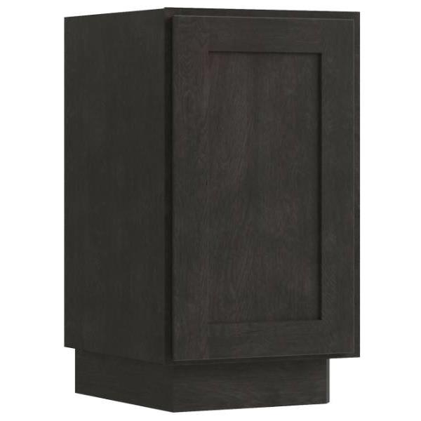 Cnc Cabinetry Luxor Smoky Grey Angle Base End Cabinet 12w X 34.5h