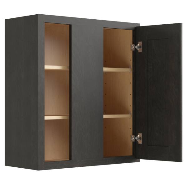 Cnc Cabinetry Luxor Smoky Grey Blind Wall Cabinet 42w X 30h
