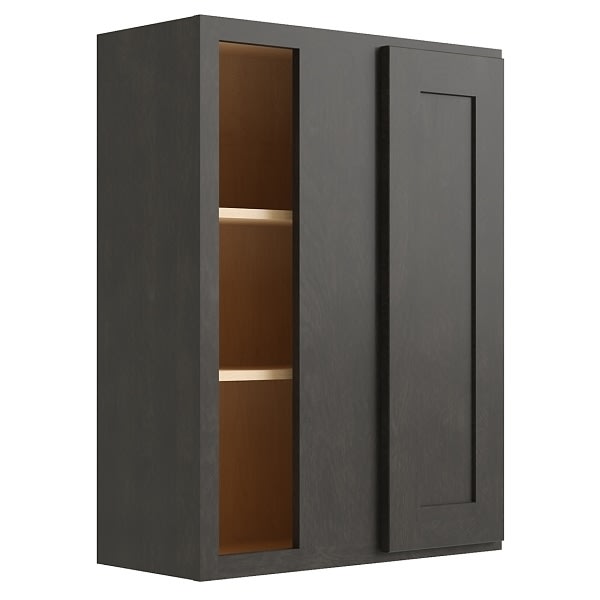 Cnc Cabinetry Luxor Smoky Grey Blind Wall Cabinet 27w X 36h