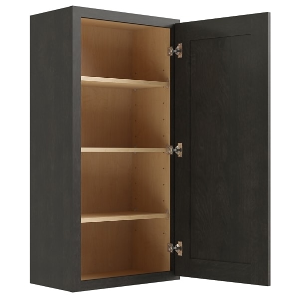 Cnc Cabinetry Luxor Smoky Grey Wall Cabinet 12w X 42h