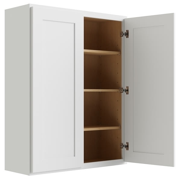 Cnc Cabinetry Luxor White Wall Cabinet 27w X 42h