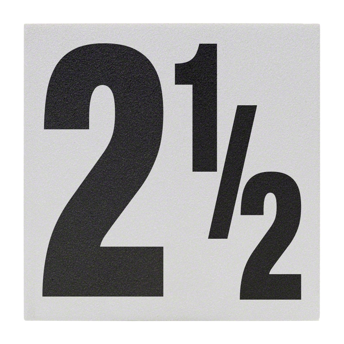 2 1/2 Ceramic Skid Resistant Tile Depth Marker 6 Inch x 6 Inch with 5 Inch Lettering