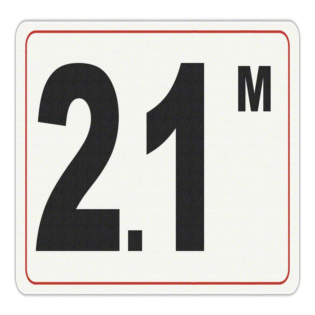 2.1 M - Adhesive Depth Marker - 10 Inch x 6 Inch with 4 Inch Lettering