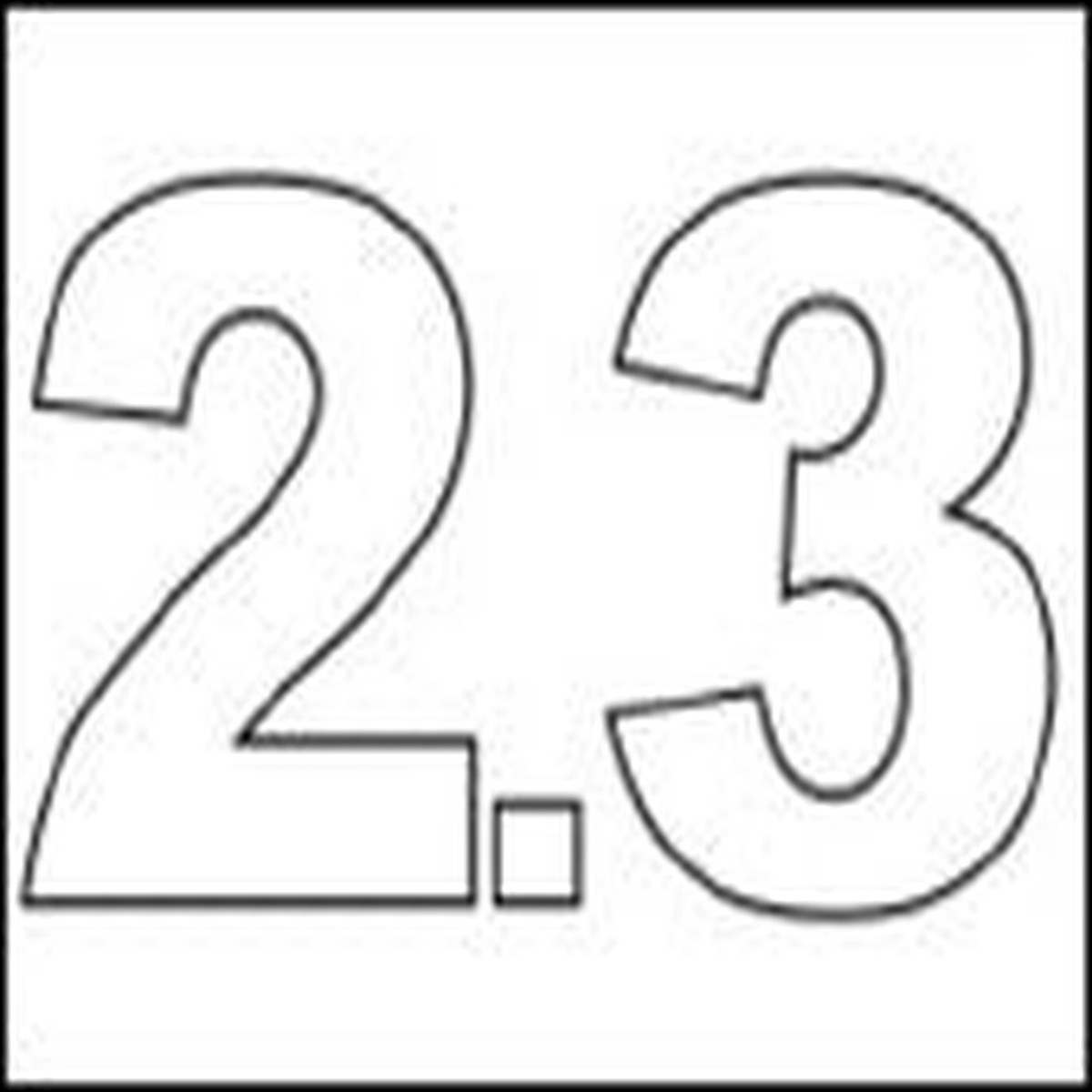 #2.3 Vinyl Depth Marker Stencil 8 Inch x 6 Inch with 4 Inch Lettering