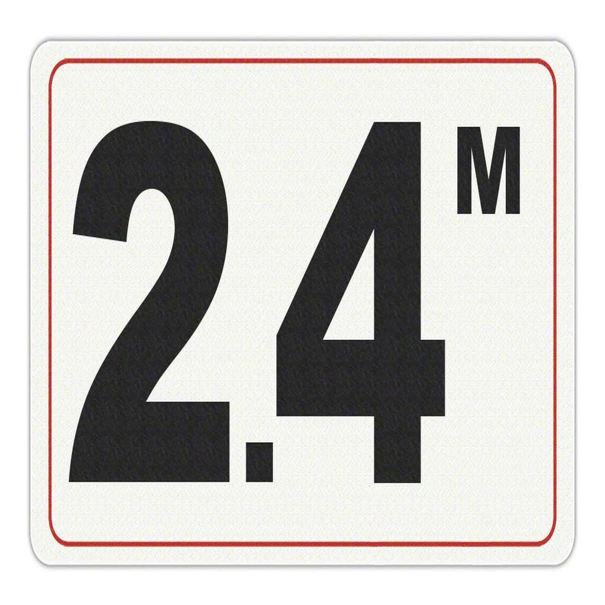 2.4 M - Adhesive Depth Marker - 10 Inch x 6 Inch with 4 Inch Lettering