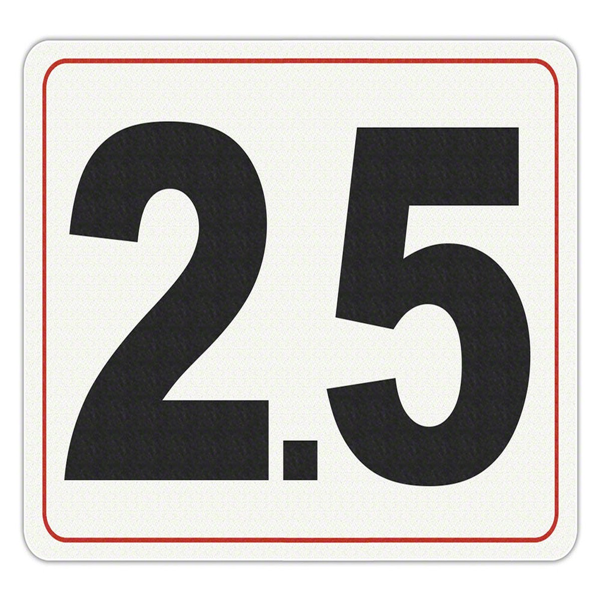 #2.5 - Adhesive Depth Marker - 8 Inch x 6 Inch with 4 Inch Lettering