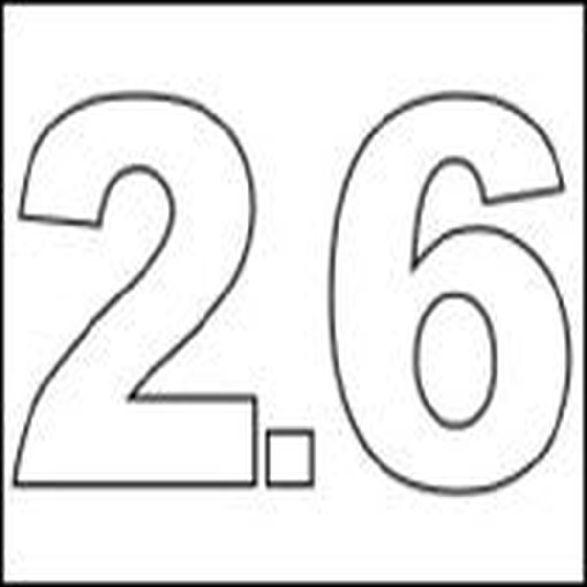 #2.6 Vinyl Depth Marker Stencil 8 Inch x 6 Inch with 4 Inch Lettering
