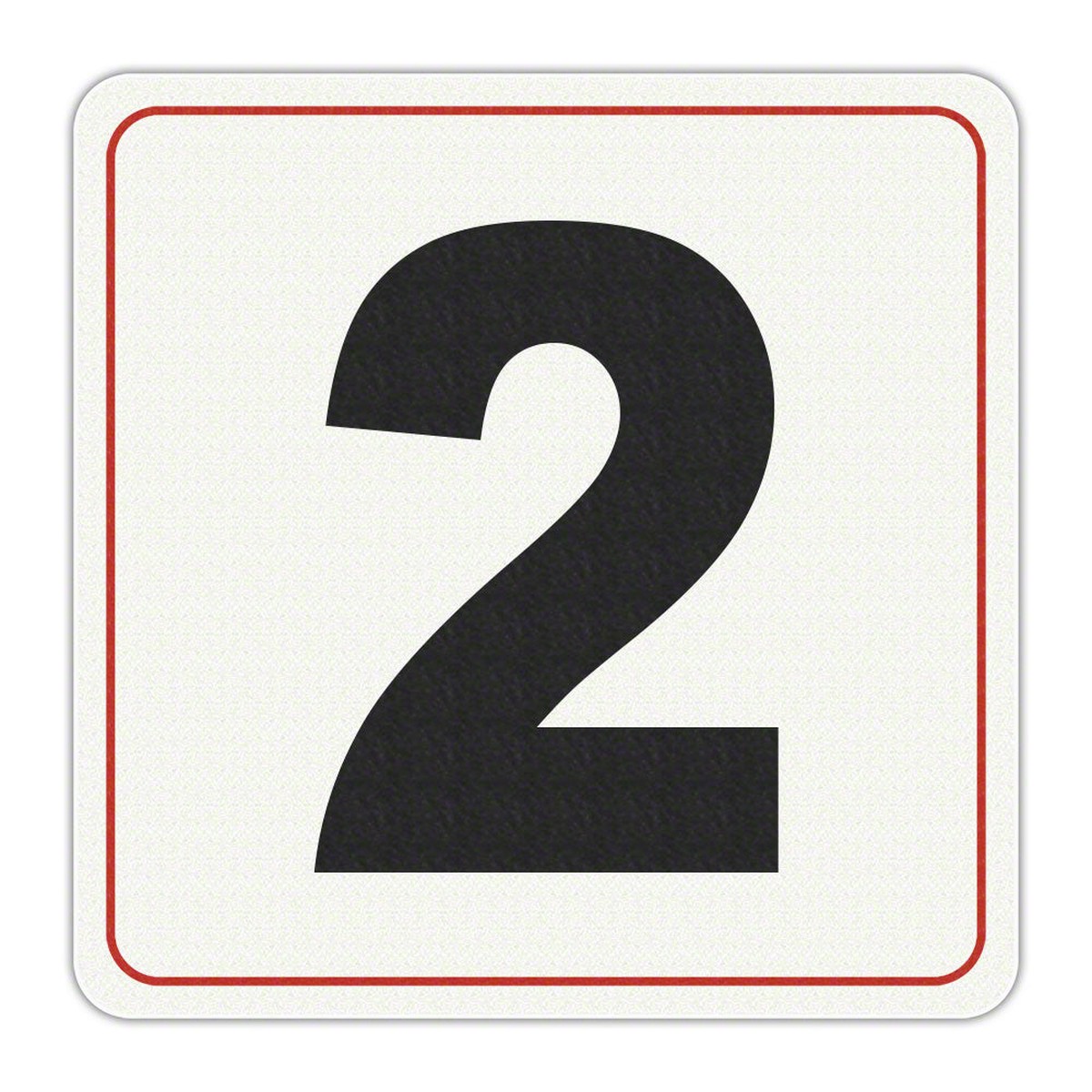 #2 - Adhesive Depth Marker - 6 Inch x 6 Inch with 4 Inch Lettering