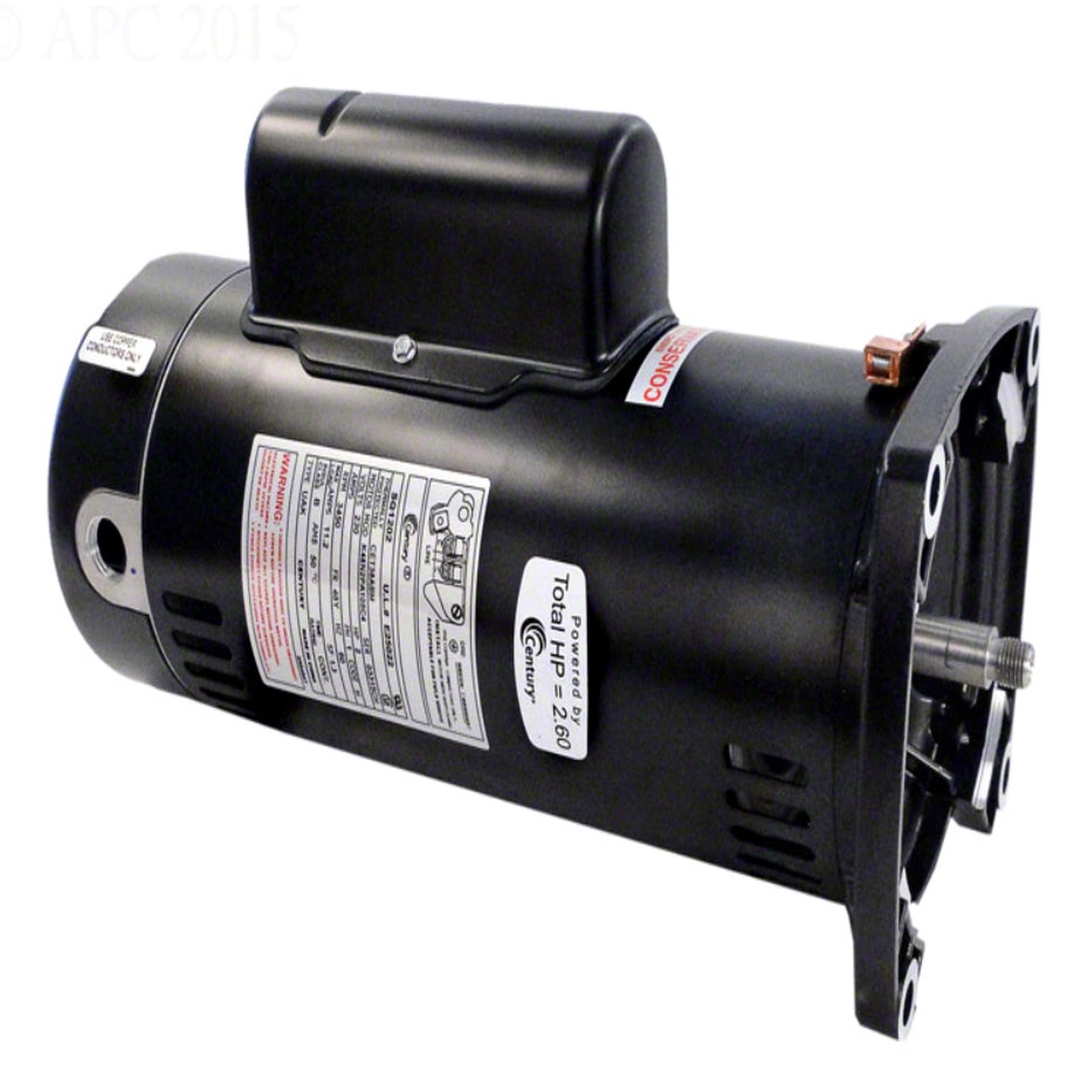 2 HP Pump Motor 48Y Frame - 1-Speed 1-Phase 230 Volts - Full-Rated