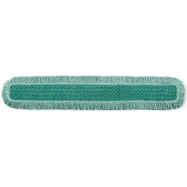 Rubbermaid Commercial HYGEN 48 In. Green Microfiber Fringe Dust Pad (6-Pack)