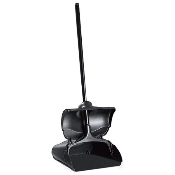 Rubbermaid Commercial Lobby PRO 11.5 In. Executive Series Upright Black Plastic Dust Pan W/ Cover (6-Pack)