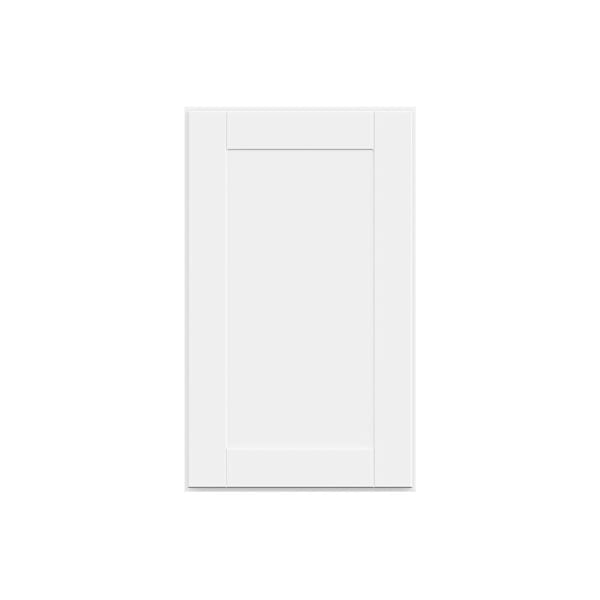Hampton Bay Shaker 18 in. W x 12 in. D x 30 in. H Assembled Wall Cabinet, Satin White