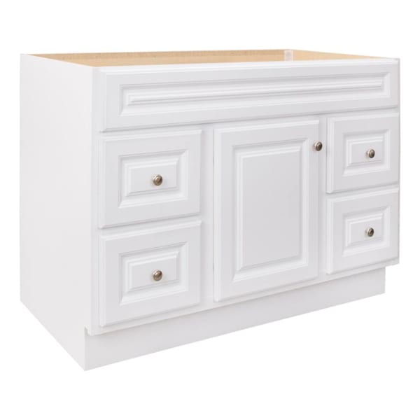 Glacier Bay 48 In. W X 33.5 In. H X 21 In. D Bathroom Vanity Cabinet, White