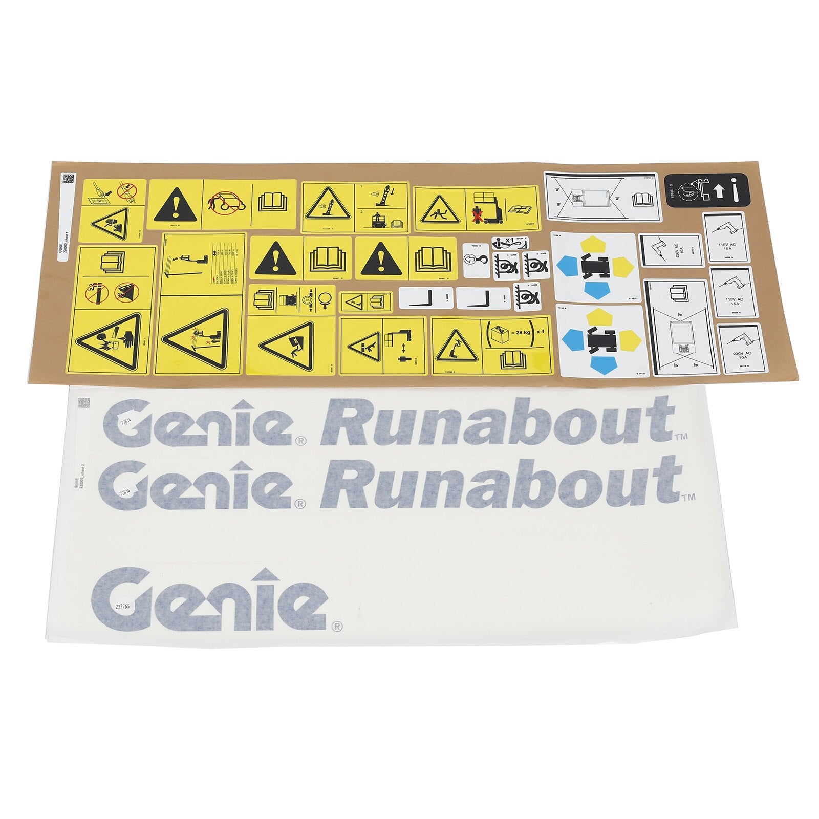 Genie Part # 220002GT – Decal Kit
