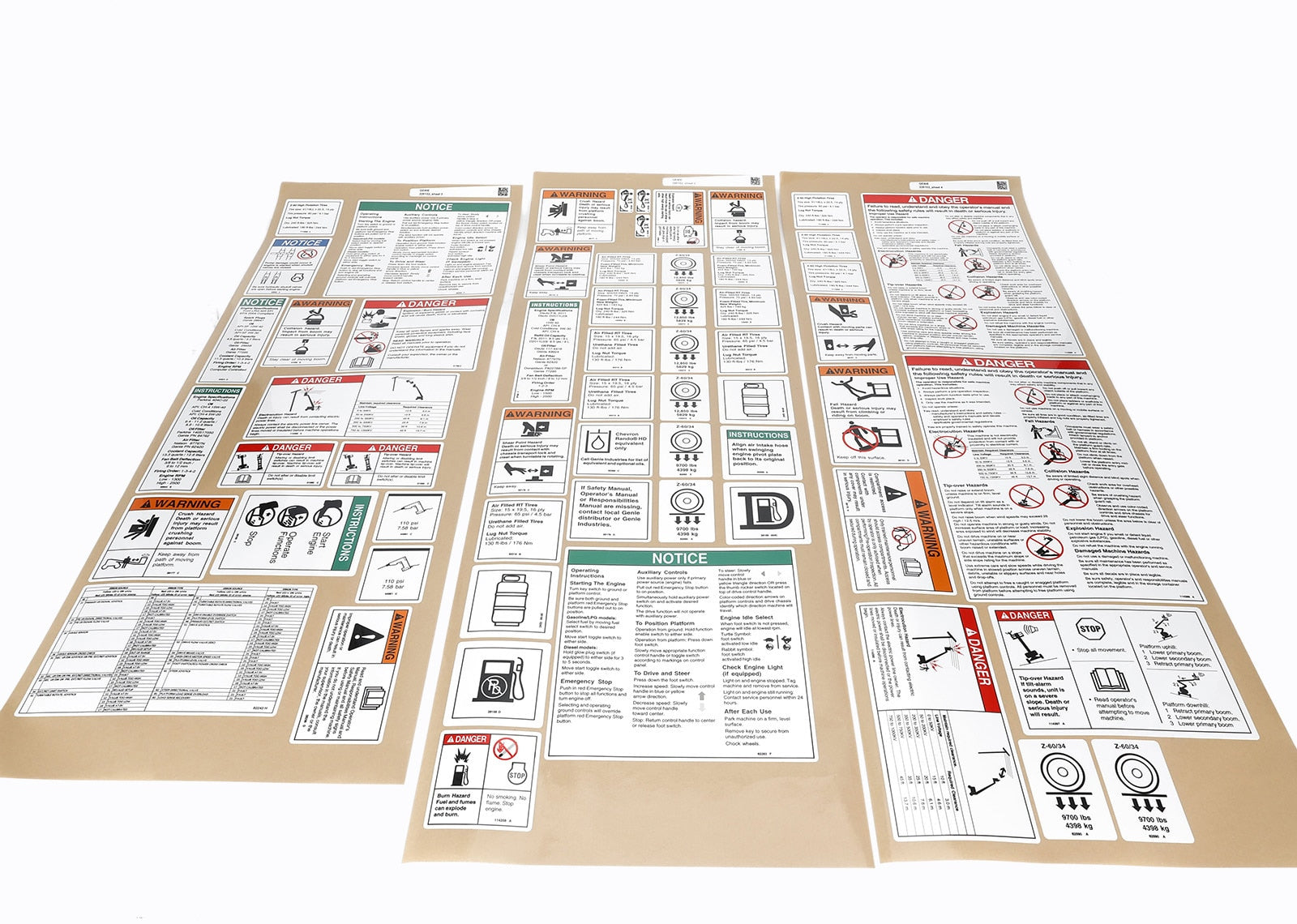 Genie Part # 226102GT – Decal Kit