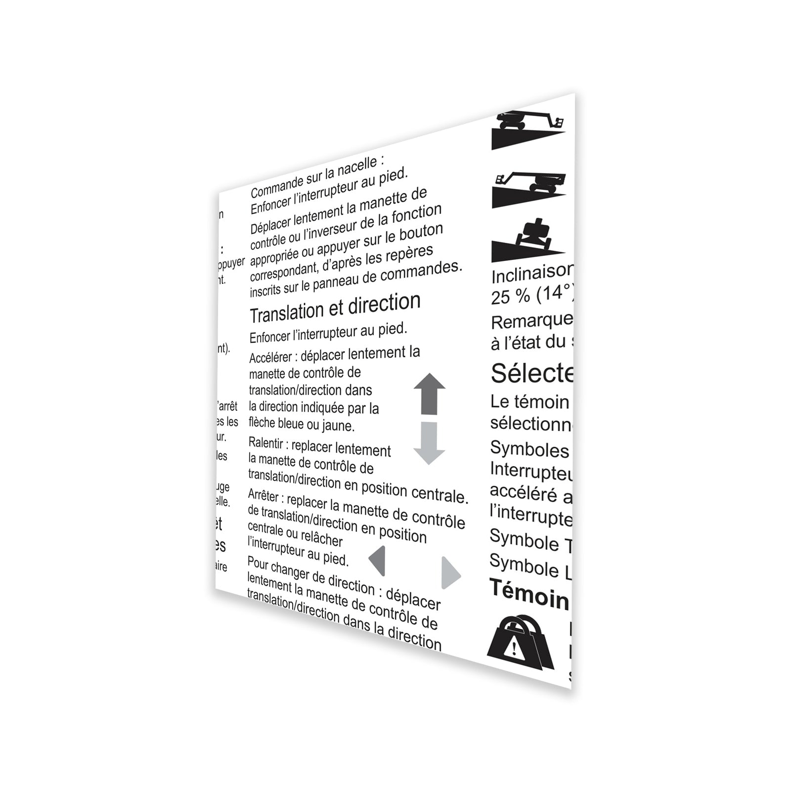 Genie Part # 226518FRGT – Decal, Inst, Oper Inst, Z80