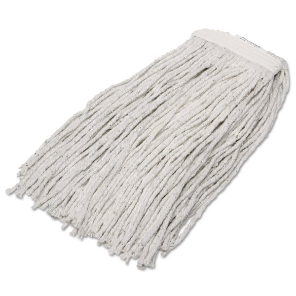 Skilcraft Cut End Wet Mop Head 4 Ply, 16 Oz, Natural, Package Of 12