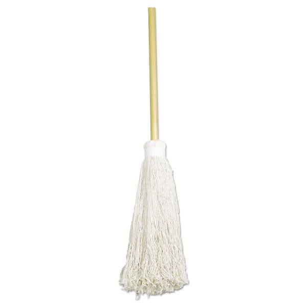 Skilcraft Deck Swab 17" White Cotton Head 60" Natural Wood Handle