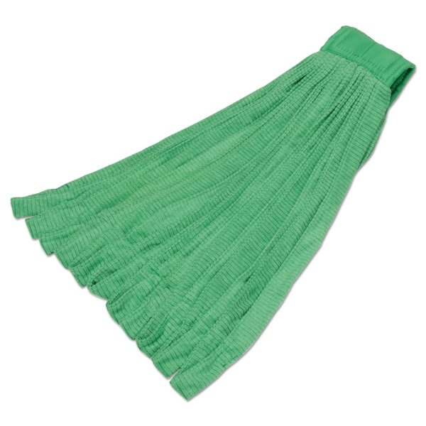 Skilcraft Microfiber Tube Mop Heads Green 7.5" Headband
