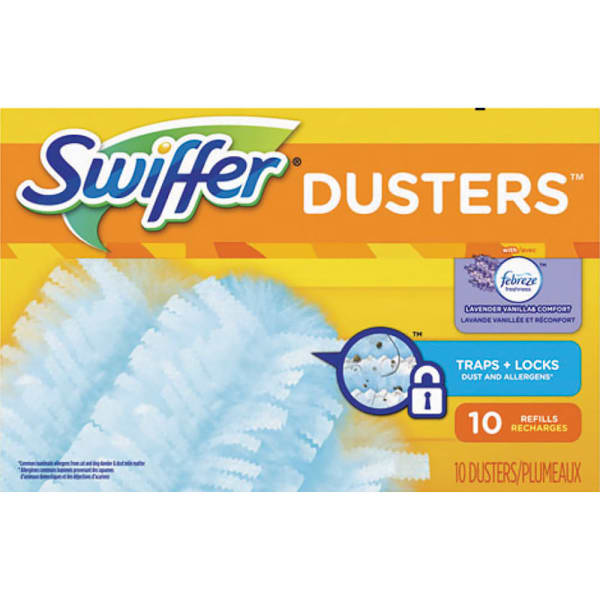 Swiffer Dusters Fiber Refill Duster (10 Count, Case Of 4) (Light Blue)
